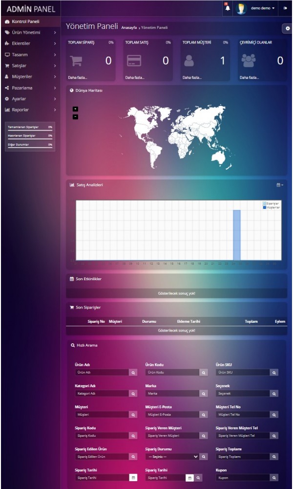 Opencart 3x Admin Panel Theme v3