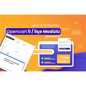 Opencart İl ve İlçe Seçim Modülü