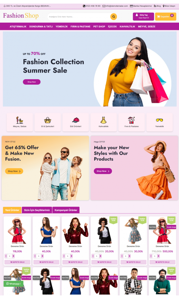 Opencart 3.x Fashion Store Theme